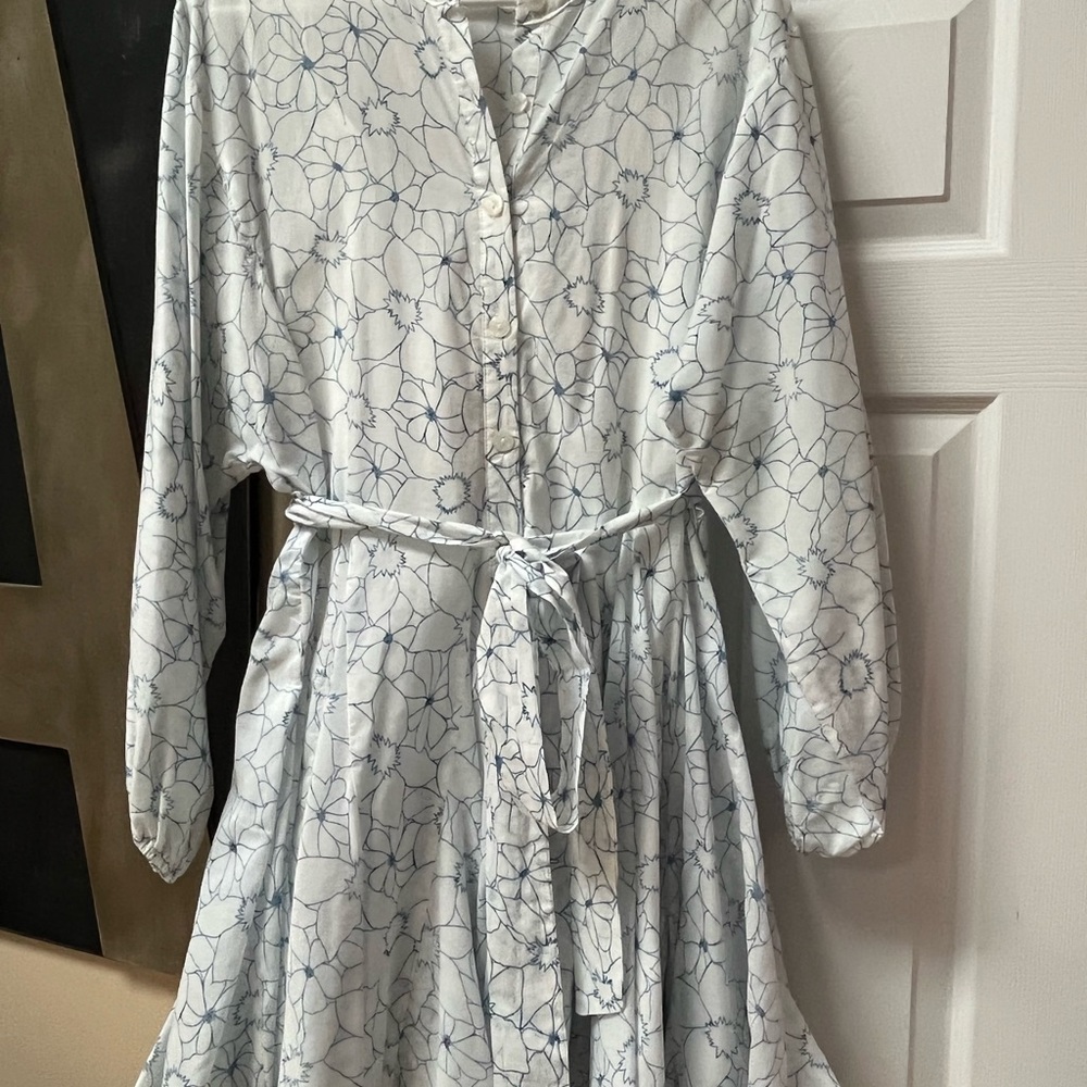White floral dress